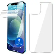 3pcs Soft Film Screen Protector for Apple iPhone 13 Pro Max Mini Front and Back