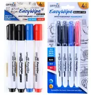 8PC Whiteboard Markers Bullet Tip 3 Colours Black Blue And Red For Home Office School