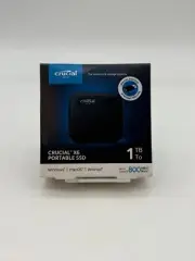 NEW - Crucial X6 Portable SSD 1TB USB-C 3.2 GEN 2 External Solid State Drive