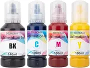 HEROMA 440ML Sublimation Ink Refilled Bottles Compatible for ET2400 ET2720 ET2760 ET2750 ET4800 ET-2800 ET-2803 ET-2850 Inkjet Printers