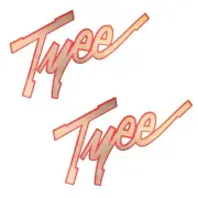 Lund Boat Decals 573590 | Tyee 11 x 7 1/2 Inch Copper Red (Pair)
