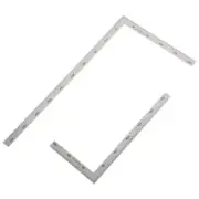 2 Pcs Right Angle Ruler Tool Student Woodworking L-square Drafting