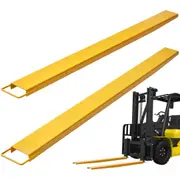 Pallet Fork Extensions, 2130 mm Length 140 mm Width, Heavy Duty Steel Fork Extensions for Forklifts, 1 Pair Forklift Extensions, Industrial Forklift Fork Attachments for Forklift Truck,