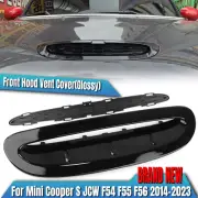 Front Hood Bonnet Scoop Vent Tirm For MINI Cooper S JCW F54 F55 F56 Gloss Black
