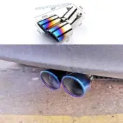 For Hyundai Elantra 2017-18 Blue Steel Rear Tail Exhaust Pipe Muffler Tip 1pcs