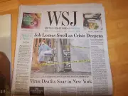 THE WALL STREET JOURNAL SAT/SUN APRIL 4-5th 20 JOB LOSSES SWELL PREPARE FOR NEXT