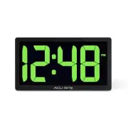 M inch LED Digital Clock with Auto Dimming Brightness Green