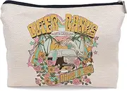 Ayxvt Outer Banks Paradise On Earth Decor Cosmetic Bag,Retro Summer Bus Sand beach Clipart Decorative Women's Makeup Bag Zipper Pouch Travel Toiletry,Gifts For Summer Lovers Women Girls