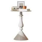 Modern Metal End Table Small Round Side Table for Living Room Bedroom 21.7 inch