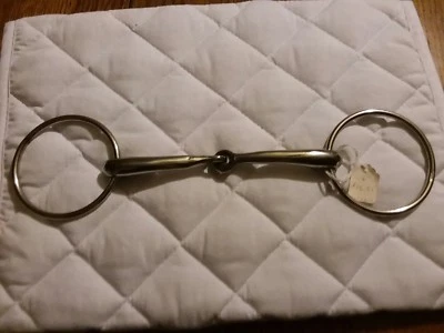 Stainless Steel Snaf Mouth 6" Ring Snaffle Bit New