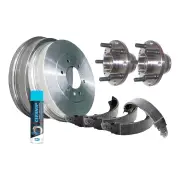 Rear Wheel Bearing Hub Ass Brake Drum Shoe Kit for Subaru Impreza GC GF W/O ABS