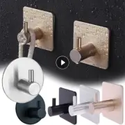 Stainless Steel Self Adhesive Wall Coat Rack Key Holder Rack Towel Hooks Clothes