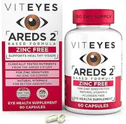 Viteyes Classic AREDS 2 Zinc Free Macular Health Formula Capsules, Eye Health Vitamin for Vision Protection, 60 Capsules
