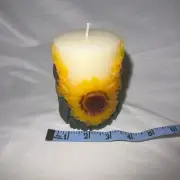 Ashland Fall Sunlit Leaves Sunflower Scented Pillar Candle