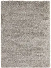 Laluna Silver Plush Shaggy Rug