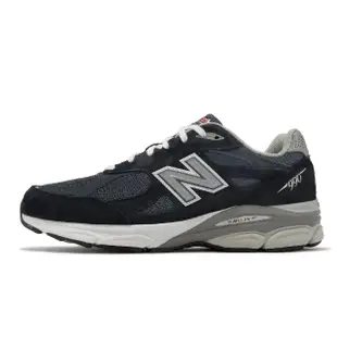 【NEW BALANCE】休閒鞋 990 V3 男鞋 女鞋 深藍 美製 麂皮 復古 拼接 NB 紐巴倫(M990NB3-D)