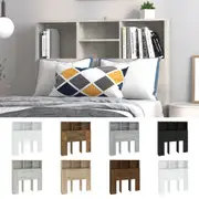 Headboard Cabinet Home Organiser Bedroom Wall Bookcase Multi Colours vidaXL
