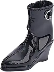 STARTIST 1/6 Action Figure Shoes, Dress up Hollow Boots, Trendy, Women Miniature Model Doll Costume for 12" Female Figures, Black