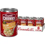 Campbell’S Chunky Soup, Creamy Chicken and Dumplings Soup, 16.3 Oz Can (Case of