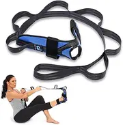 Foot and Calf Stretcher for Plantar Fasciitis, Achilles Tendonitis, Heel Spurs, Drop Foot. Yoga Stretching Strap for Leg, Thigh and Hamstring