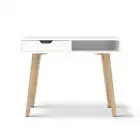 Computer Desk Drawer Cabinet Shelf White 90CM