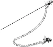 [CATIEBYE] Multipurpose Collar Pin Chain Men Brooch Tie Pin Chain Elegant Decorative Accessory