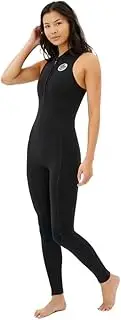 Rip Curl Womens G-Bomb 1.5mm Long Sleeve Back Zip Boyleg Shorty Wetsuit 131WSP - Charcoal