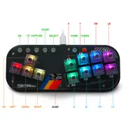For XInput Switch PS4 PS3 HitBox Gaming Controller Console Keyboard RGB Buttons