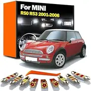 13Pcs LED Bulbs MapDome Mirror Light Kit, For MINI Cooper S R50 R53 2001 2002 2003 2004 2005 2006 Interior Footwell Lamp