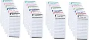 SEWACC 24Pcs Budget Recording Cards Cash Budget Book Replacements for Home Office Travel Use Multi Color Design for Expense Tracking