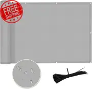3.3'X16.5' Light Gray Waterproof Balcony Privacy Screen Fence Windscreen Cover F
