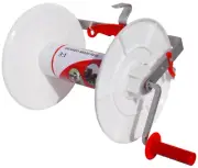 Geared Electric Fence Reel w/ Free 8" Insulgrip, Durable Maxi Wire Spooler