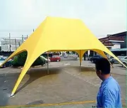 Waterproof Wedding Event Beach Yard Patio Mini Double Star Stretch Tent NEW (Size: 27x20x13ft.)