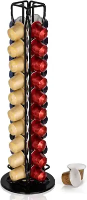 Coffee Pod Holder Stand Compatible with Nespresso Originalline, Rotatable Coffee