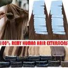 Traceless 100% Remy Human Hair Tape In Extensions Invisible Skin Weft 10/20PCS