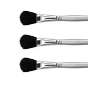 3x Jasart Goat Hair Mop Craft Brush For Blending Watercolour Paint Size 24 BLK