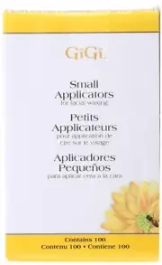 GiGi Small Applicators For FACIAL Waxing 100 Count Application Sticks