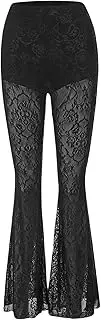 [Verdusa] Women's Goth 70s Bell Bottoms Pants Y2K Flare Pants Disco Outfit Party Clubwear