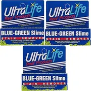 UltraLife Blue Green Slime (3 Packs) Stain Remover for Safe Slime Cleaning in Freshwater Aquariums - Each Treats 150 Gallons (3 Items)