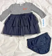 NWT Carter's Halloween Dress W Diaper Cover Size 6 Months Have 2 Twins?