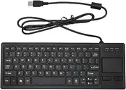 K 800 Keyboard with Touchpad, USB Wired Touch Keyboard Industrial Slim Mini Keyboard with HUB Function, for Industrial Marine Manufacturing