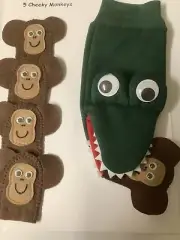 Five Cheeky Monkeys Handmade Finger Puppets