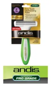 ANDIS PRO GRADE FINE TOOTH DESHEDDING RAKE TOOL COAT STRIPPER Dematting*ALL DOGS