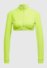 Adidas X Jeremy Scott Originals Track Top Solar Yellow Neon Women’s Size M