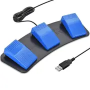 iKKEGOL Upgraded Digital Optical USB Foot Pedal, USB Tripe Foot Switch Game C...