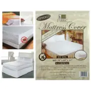 12 Pc Lot King Fabric Zippered Mattress Cover Bed Dust Bug Protector Waterproof