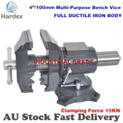 4" 100mm Multi-Purpose Bench Vice Swivel Base w/pair of Aluminium Soft Jaw
