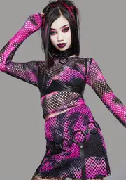 [Widow] Twisted Sweet Revenge Fishnet Top