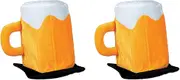 Beistle Unisex Plush Beer Mug Hats, 2 Pieces – Novelty Irish Party Supplies, Costume Dress Up, St. Patrick’s Day Headwear, Ale Photo Booth Caps, Oktoberfest Accessories