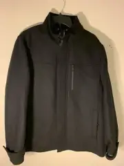 Ted Baker London Men's Crew Funnel Neck Wool Coat Black Size 6 (2XL) Msrp $629